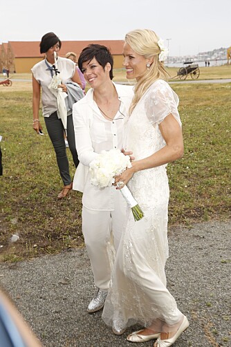 Gro Hammerseng (33) og Anja Edin (30) sto for et av årets mest omtalte bryllup i 2013.
