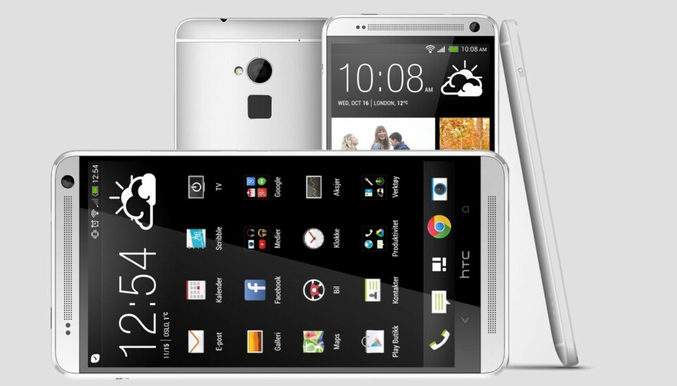 STORSKJERMMOBIL: HTC One max har en skjerm på hele 5,9 tommer. Det gjør den større enn Samsung Galaxy Note 3.