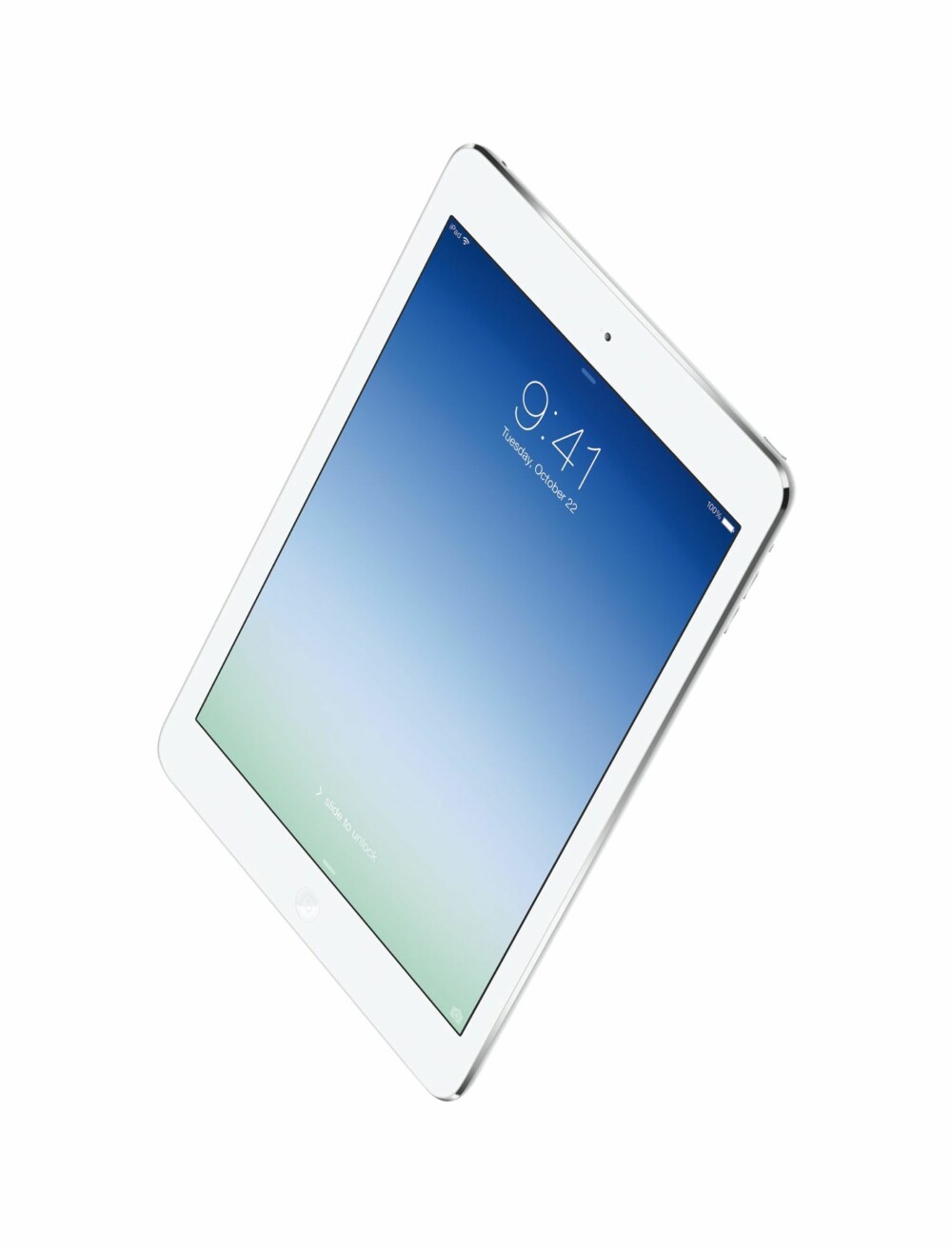 LUFTIG: Med 450 gram er iPad Air det letteste nettbrettet med ""fullskjerm"" ifølge Apple.