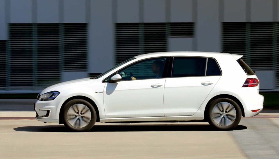 ATTRAKTIV: Volkswagen Golf har vært Norges mest solgte bilmodell fra 2008 og fram til i dag. Hittil i år har nesten 70 prosent valgt den elektriske versjonen, e-Golf.