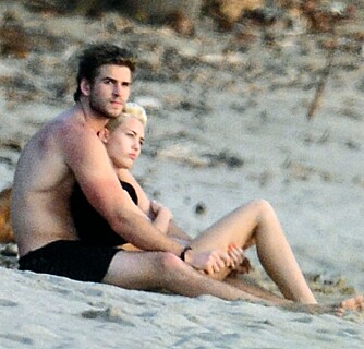 EKSEN: Miley og Liam Hemsworth var kjærester i fire år før forholdet tok slutt i fjor.