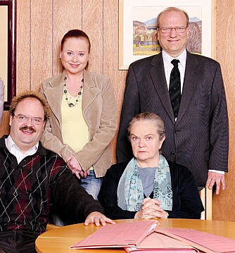 NAV:  Rune var rollefiguren til  Ingar Helge Gimle i TV-serien «NAV». Her er han sammen med f.v. Tor (Atle Antonsen), Berit (Siw Anita Andersen) og Liv (Anne Marit Jacobsen).