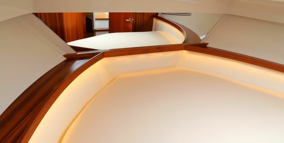 LED GIR LYS: Her representert
ved eierlugaren forut, der fin lyssetting setter en ekstra spiss på stemningen.