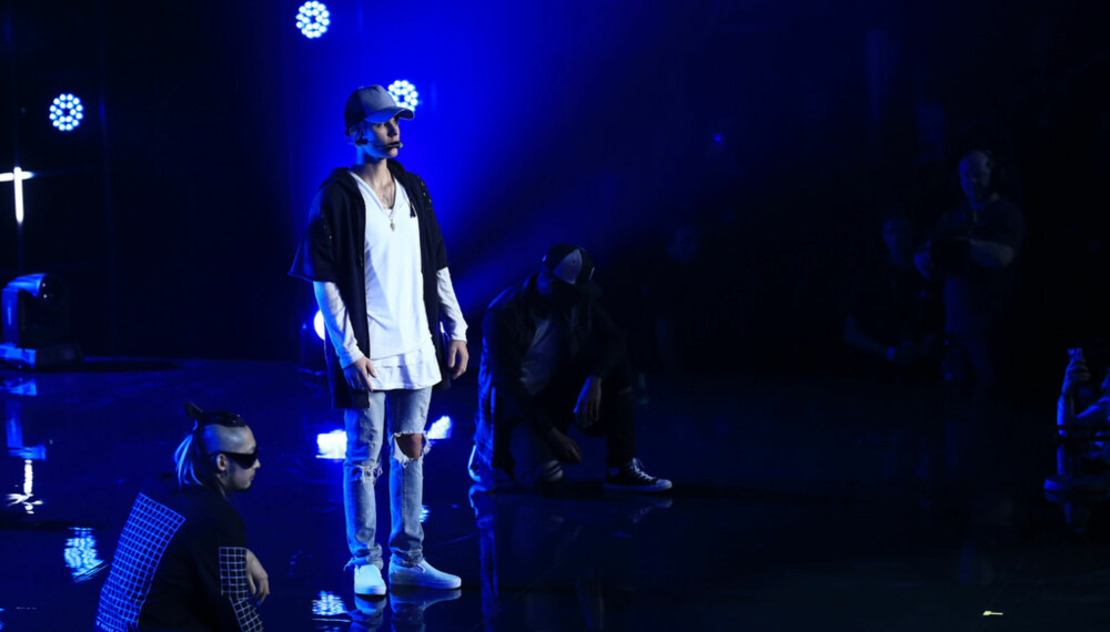 Justin Bieber på scenen i Oslo.