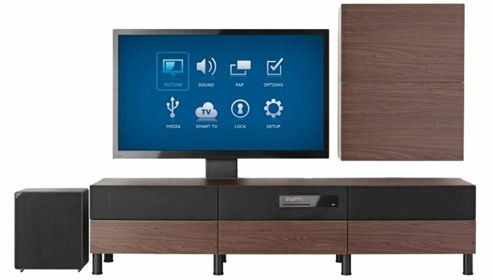 UPPLEVA: Til høsten kan du kjøpe IKEA-møbler med TV og lyd integrert.