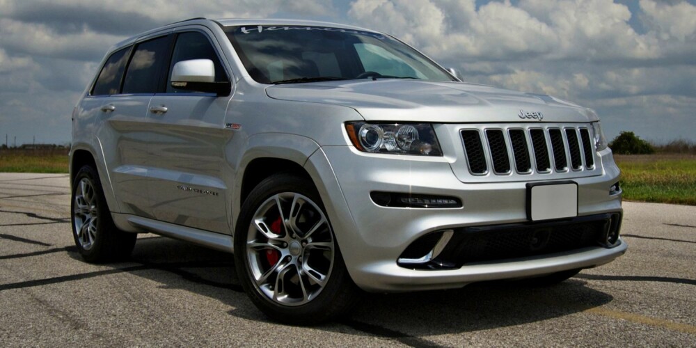 RASK: Jeep Grand Cherokee SRT8 392 HPE650 (puh!) er svært rask. FOTO: Hennessey RASK: Jeep Grand Cherokee SRT8 392 HPE650 (puh!) er svært rask. FOTO: Hennessey