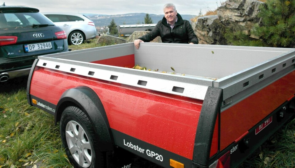 LOBSTER: Endelig kommer en tilhenger som ser like bra ut som bilen, mener gründer og daglig leder i Lobster Trailer, Per A. Ødegård.