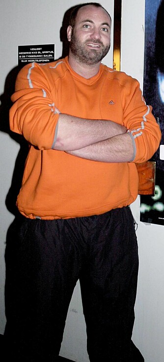 FØR: Kim Bodnia var kjent for å være en diger mann. Her er han på en filmpremiere i 2001.