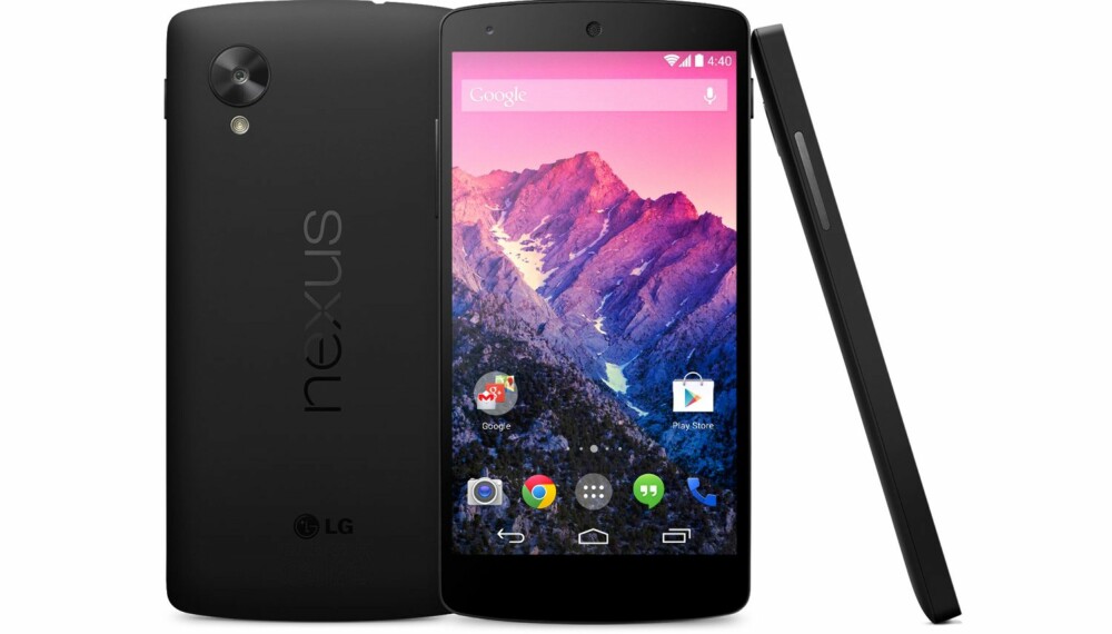SLANK: Nexus 5 er bare 8,59 mm tykk, og er dermed den slankeste Nexus-mobilen hittil.