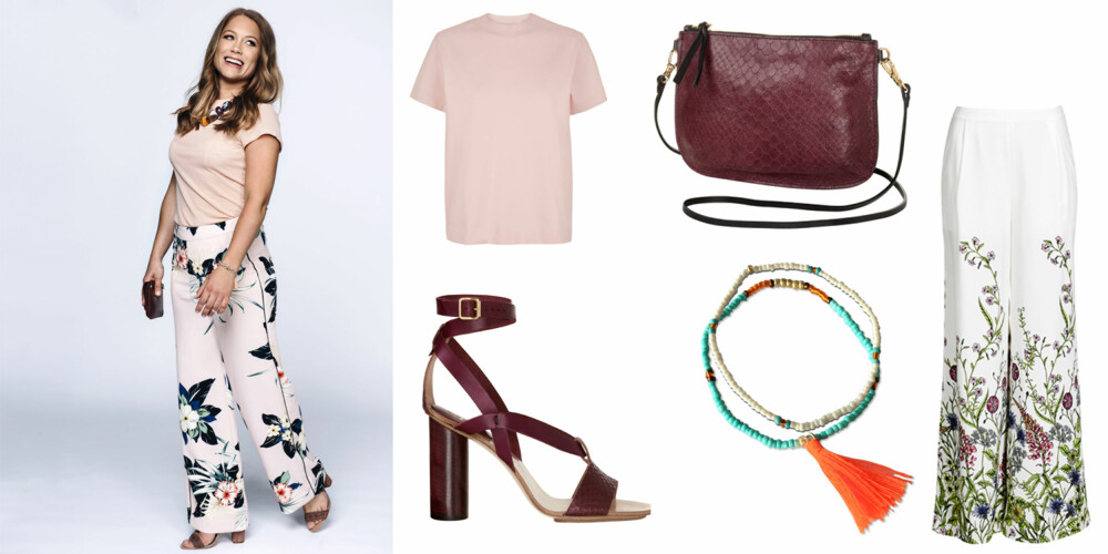 FESTFIN: På Ingrid Elise: Smykke fra H&M, kr 179. Topp fra H&M, kr 249. Bukse fra Mango, kr 499. Veske fra Filippa K, kr 900. Armbånd fra Lindex, kr 99. Ringer fra Lindex, kr 79. Sko fra Zara, kr 799.
Kollasj: Skinnsandaler fra ATP Atelier, kr 2495. Bluse fra Samsøe & Samsøe, kr 599. Armbånd fra StyleButler, kr 249. Skinnveske fra ATP Atelier, kr 1900. Bukse fra Bik Bok, kr 399. FOTO: Produsentene og Lars Evanger FESTFIN: På Ingrid Elise: Smykke fra H&M, kr 179. Topp fra H&M, kr 249. Bukse fra Mango, kr 499. Veske fra Filippa K, kr 900. Armbånd fra Lindex, kr 99. Ringer fra Lindex, kr 79. Sko fra Zara, kr 799.
Kollasj: Skinnsandaler fra ATP Atelier, kr 2495. Bluse fra Samsøe & Samsøe, kr 599. Armbånd fra StyleButler, kr 249. Skinnveske fra ATP Atelier, kr 1900. Bukse fra Bik Bok, kr 399. FOTO: Produsentene og Lars Evanger