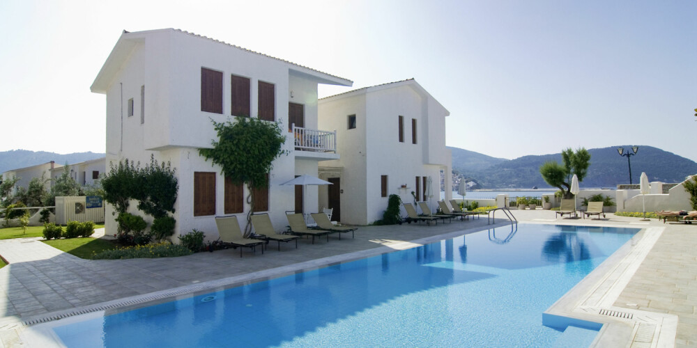 GRESK FERIE: Et hotell i Skiathos i Hellas.