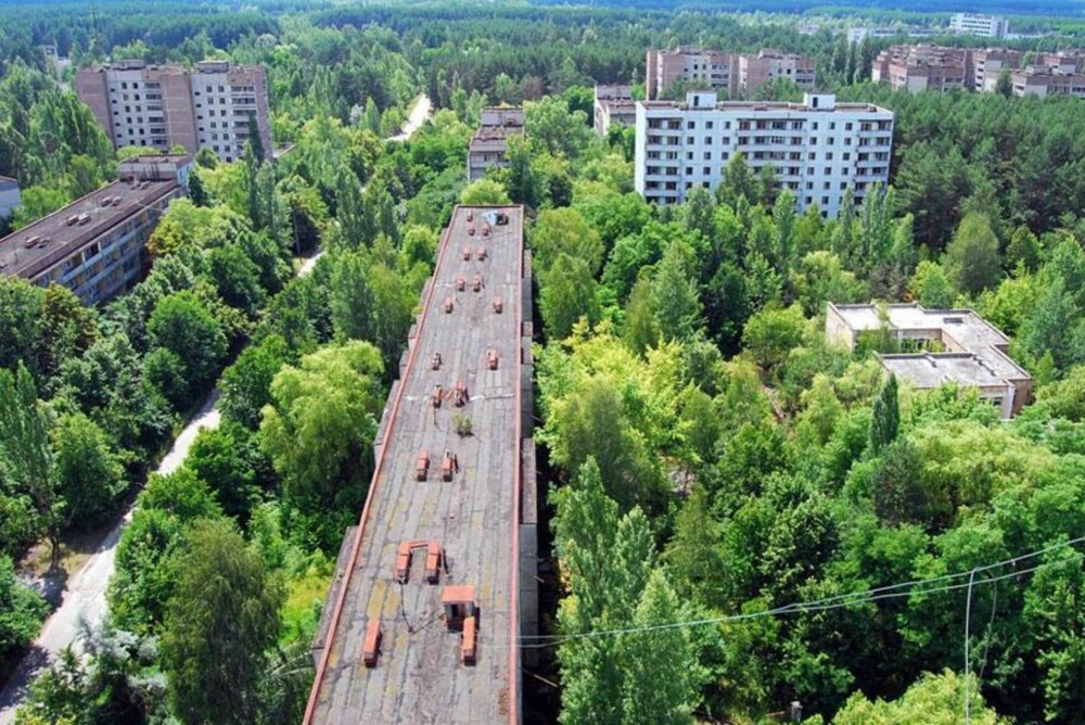 PRIPYAT: Denne byen ble fullstendig forlatt etter Tsjernobyl-ulykken i 1986.