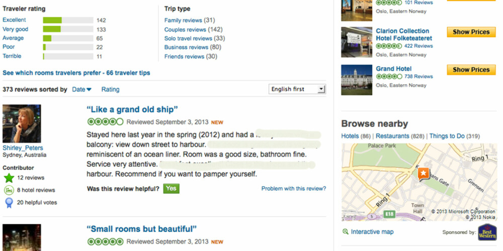 FALSKE REVIEWS: Det er fritt fram for hvem som helst å legge igjen reise-relaterte anmeldelser på nettsider som TripAdvisor.com. FOTO: TripAdvisor FALSKE REVIEWS: Det er fritt fram for hvem som helst å legge igjen reise-relaterte anmeldelser på nettsider som TripAdvisor.com. FOTO: TripAdvisor