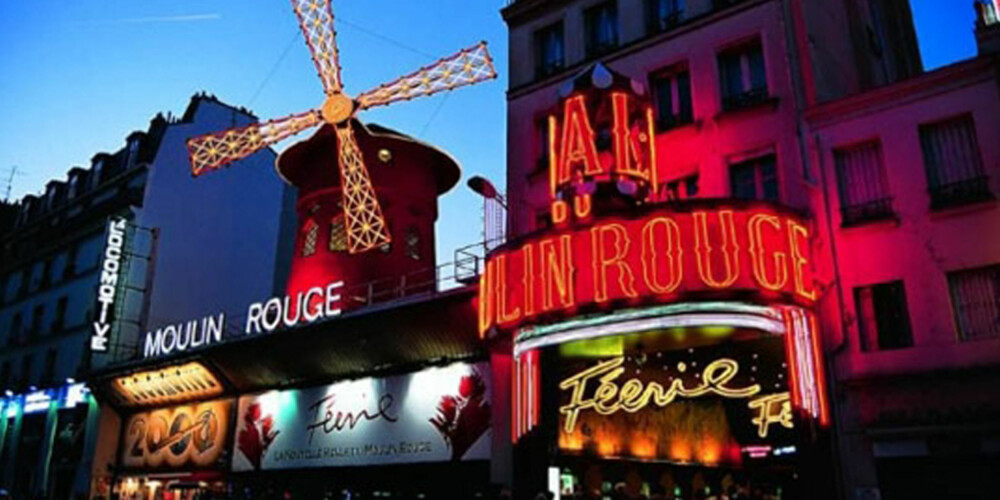 MOULIN ROUGE: Dette berømte teateret finner du i Pigalle. Her finnes også mange sjarmerende vintage-butikker.