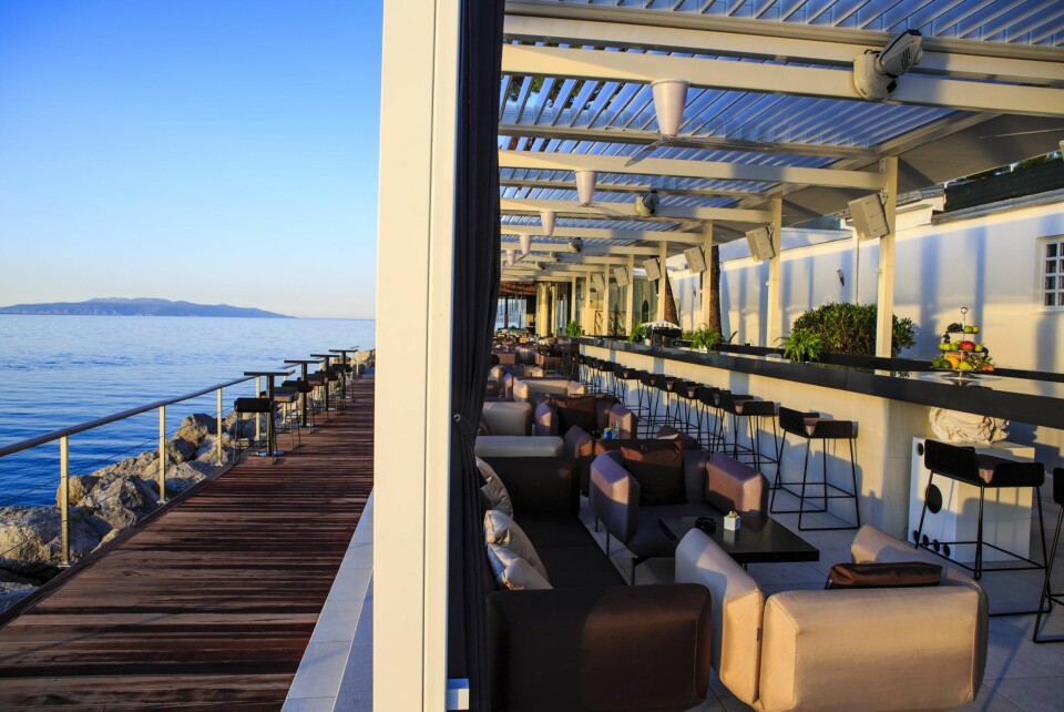 FROKOST HER? Restauranten på Hotel & restaurant Bevanda i Opatija, Kroatia. FOTO: Hotellet