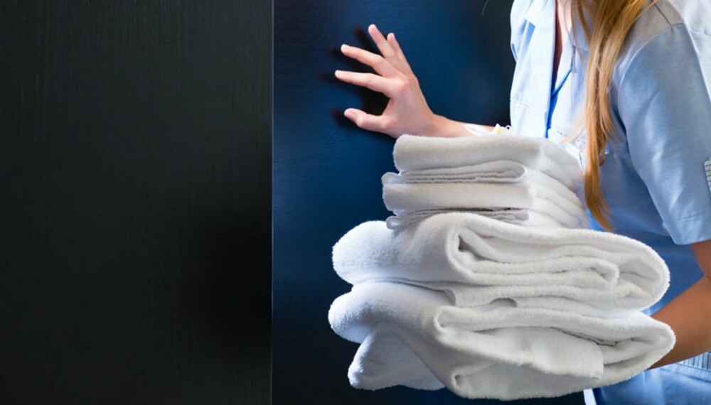 SNIK: Myke håndduker er fristende for mange gjester å stjele med seg etter oppholdet.