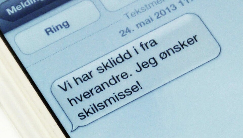 SKILLSMISSE-SMS: Det er mange måter å bruke teknologien på, men god gammeldags takt og tone har definitivt noe for seg iblant.