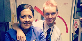 KABINBESETNING: Daniel Roten jobber i Ryanair, og kan bekrefte at mange av de 10 punktene stemmer. Ved siden av er en kollega. FOTO: Privat KABINBESETNING: Daniel Roten jobber i Ryanair, og kan bekrefte at mange av de 10 punktene stemmer. Ved siden av er en kollega. FOTO: Privat