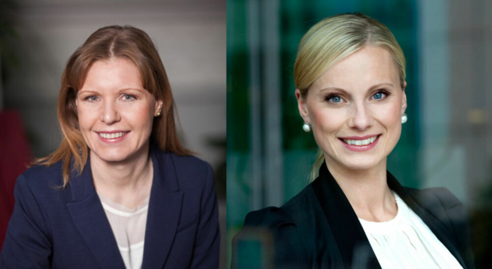 FORBRUKERØKONOMER: Christine Warloe ved Nordea, Silje Sandmæl ved DNB.