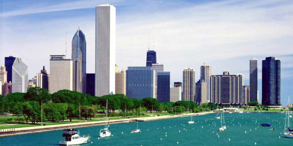 BADEBY: Chicago har hele 33 hvite sandstrender å skryte av. BADEBY: Chicago har hele 33 hvite sandstrender å skryte av.