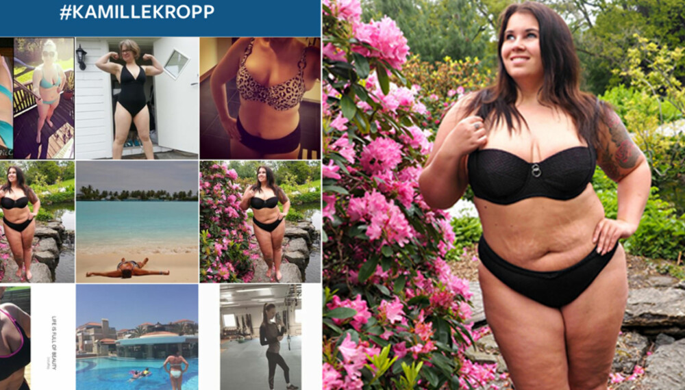 KROPP ER TOPP: Gjør som Kamille-blogger Helene Drage, tag et bilde av deg selv med #kamillekropp, så kan vi sammen vise at en sunn og flott kropp kommer i alle størrelser og fasonger!