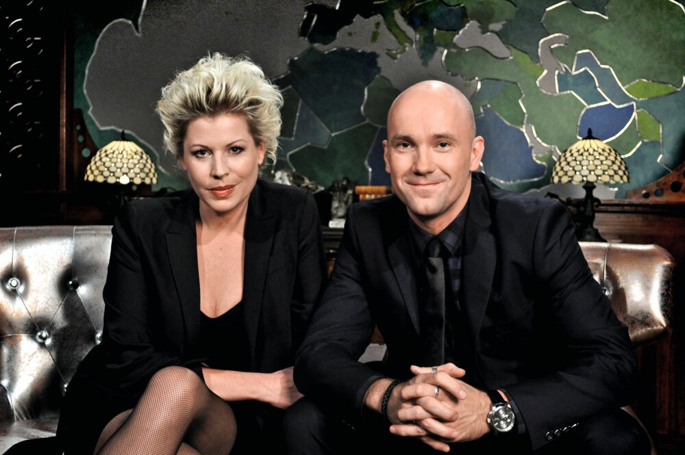 FØRST UT: Anne- Kat. Hærland og Dagfinn Lyngbø ledet «Big Bang».
