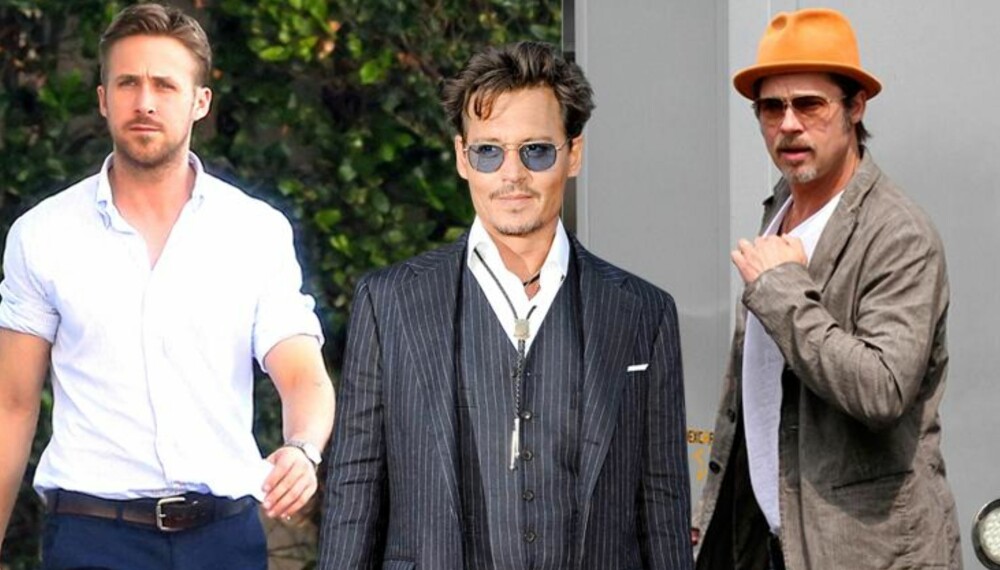KAMILLE-LESERNES FRIPASS: Ryan Gosling, Johnny Depp og Brad Pitt er blant kjekkasene Kamille-leserne ville hatt på sitt fripass.
