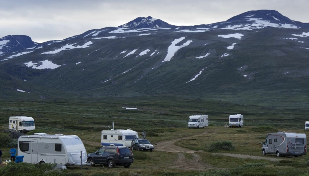 FRICAMPING: Norge er ett av få europeiske land med muligheter for fricamping. Her fra Jotunheimen. FOTO: Geir Svardal