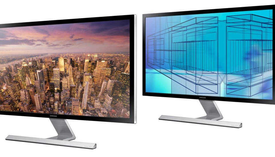 PEN: Samsung U28D590D er en 28-tommer med 4K-oppløsning og et pent utseende.