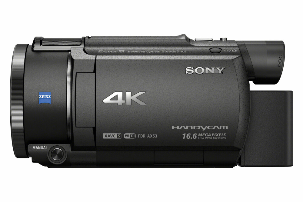 HØYOPPLØST: Sony FDR-AX53 er et dedikert videokamera som filmer i 4K-oppløsning.
