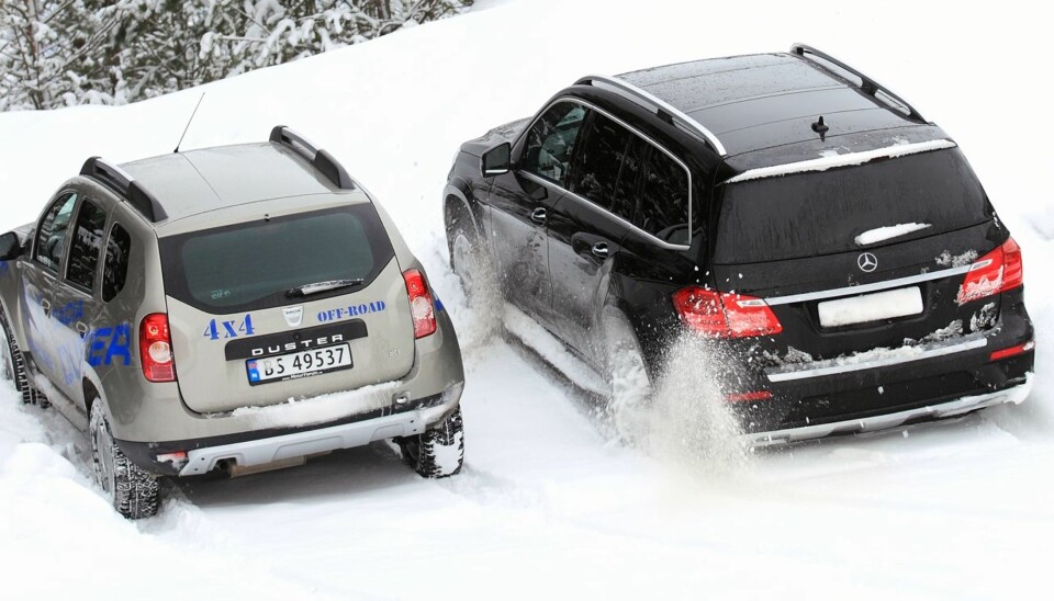 ALLE STØRRELSER: Biler med firehjulsdrift finnes i alle størrelser og fasonger.
