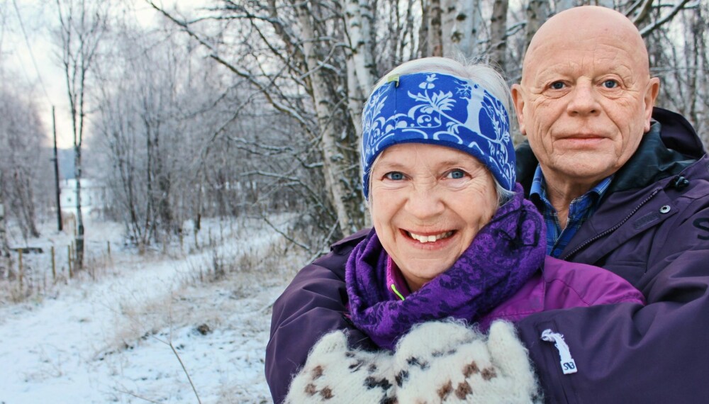 KJÆRESTER: Erik (65) og Helen Øverby (58) ble kjærester i godt voksen alder. Selv om diagnosen Alzheimer har forandret livet hennes, ønsker Helene å møte dagene med å konsentrere seg om det hun fremdeles kan.