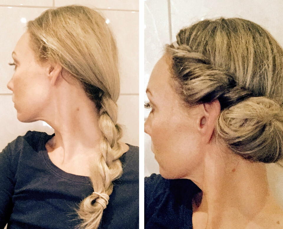 HÅRTIPS: Både ved å sove med fletter eller håret surret rundt et bånd, vil skape fint fall. Og du unngår sovehår!