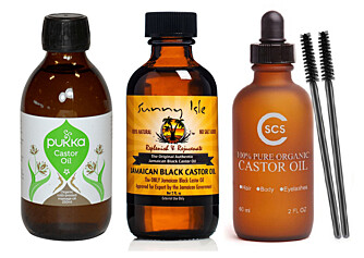 LAKSEROLJE: Pukka Castor Oil, Jamaican Castor Oil, SCS Castor Oil. FOTO: Produsentene. LAKSEROLJE: Pukka Castor Oil, Jamaican Castor Oil, SCS Castor Oil. FOTO: Produsentene.