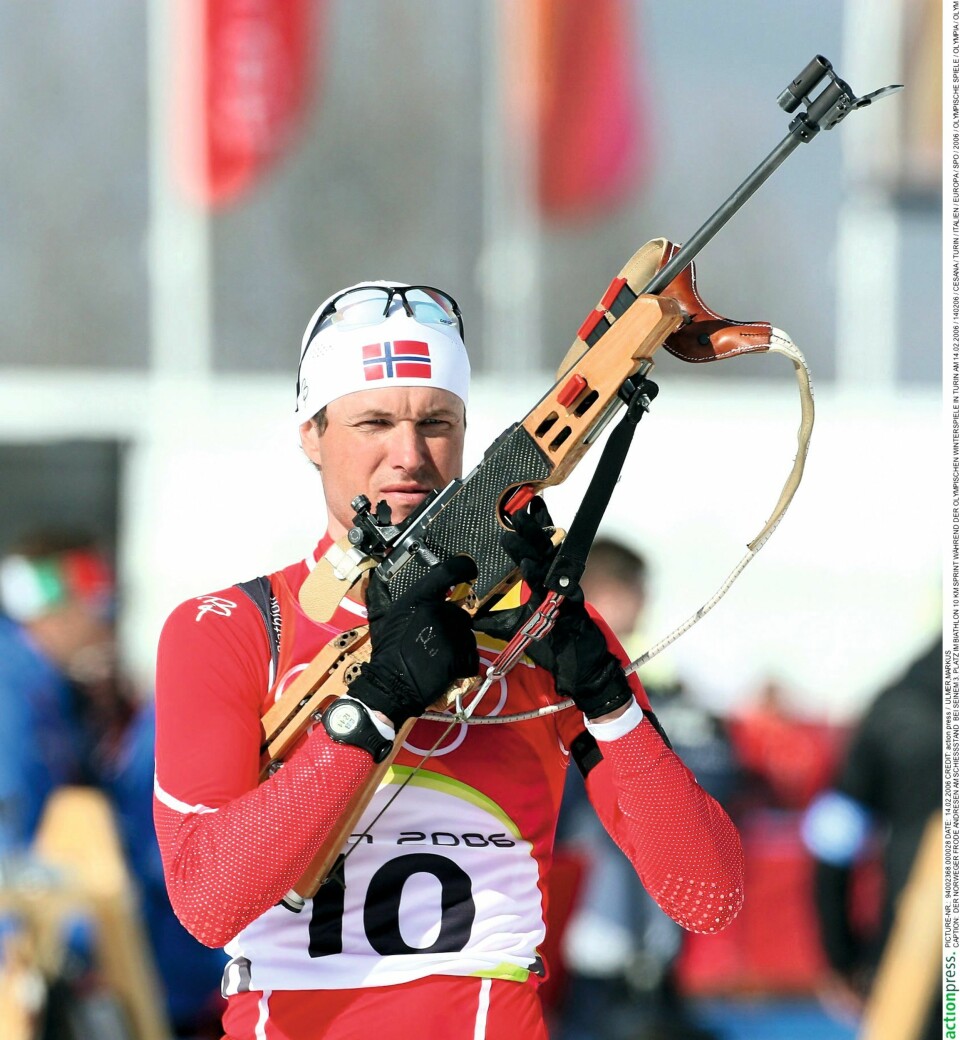SKJØT BLINK:
Frode sanket mange medaljer i løpet av karrieren. Her er han i aksjon under OL-sprinten i 2006, der han tok bronse.