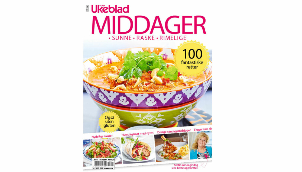 DEILIGE MIDDAGER TIL HELE FAMILIEN: Kjøp magasinet MIDDAGER fra Norsk Ukeblad, og få masse inspirasjon og tips til fantastiske retter, også glutenfrie. 