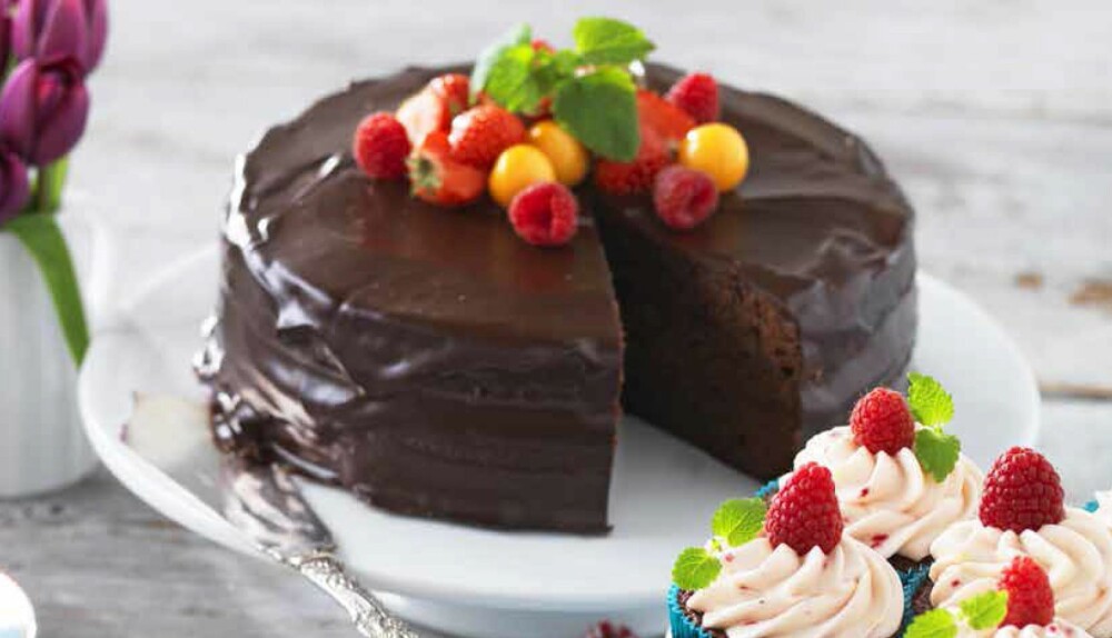 Himmelsk sjokoladekake. Mmm ...