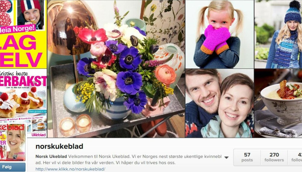 KONKURRANSE: Norsk Ukeblad er på Instagram. Følg oss og delta i vår give away!