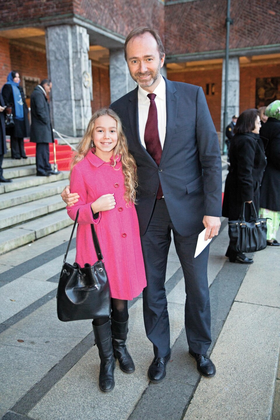 FAMILIEFAR: Haddy er i dag kjæreste med Trond Giske, som er pappa til lille Una. Og nettopp kvalitetene som pappa er noe av det Haddy verdsetter høyt hos den tidligere statsråden.