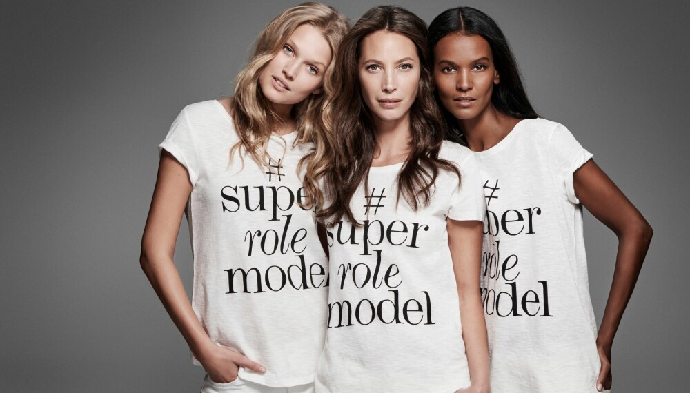 VIKTIG BUDSKAP: Supermodellene Torni Garn, Christy Turlington Burns og Liya Kebede fronter vårkampanjen #superrolemodel, som vil formidle at skjønnhet ikke bare handler om utsiden.