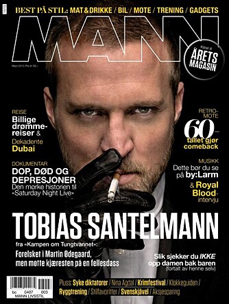 SantelMANN: Tobias Santelmann er portrettintervjuet i denne månedens utgave av magasinet MANN.