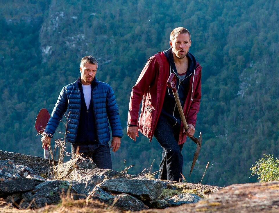 TV-AKTUELL: Tobias Santelmann spiller Erik, lillebroren til Aksel (Nicolai Cleve Broch) i den kommende TV 2-serien «Frikjent», som har premiere mandag.