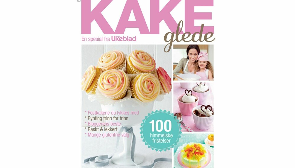 MYE Å GLEDE SEG TIL: Kakeglede fra Norsk Ukeblad inneholder 100 fristende kakeoppskrifter. 