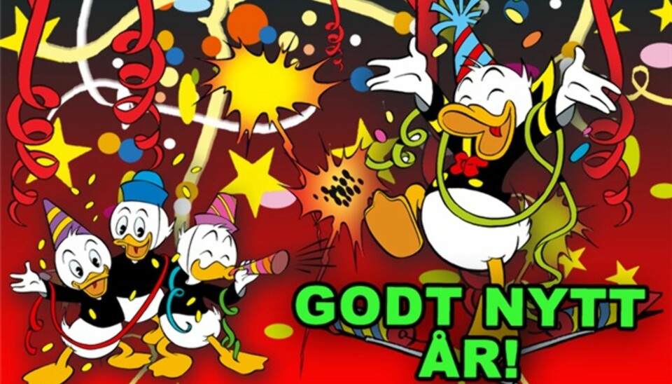 Kvakkende godt nytt år til deg, vår kjære Andeby-venn!