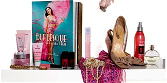 Dagkrem fra Matis, Burlesque-bok kjøpt i Frankrike, Vintage-smykker og sko, parfymene Gucci Envy og Chans fra Canel er blant Vibekes favorittprodukter.