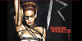 SLÅR TILBAKE: Rihanna under innspillingen av sin nye musikkvideo.