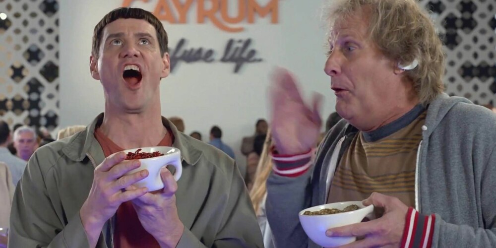 SNART NORGESAKTUELL: Jim Carrey og Jeff Daniels er om ikke lenge å se på norske kinoer med ""Dum, dummere to"".