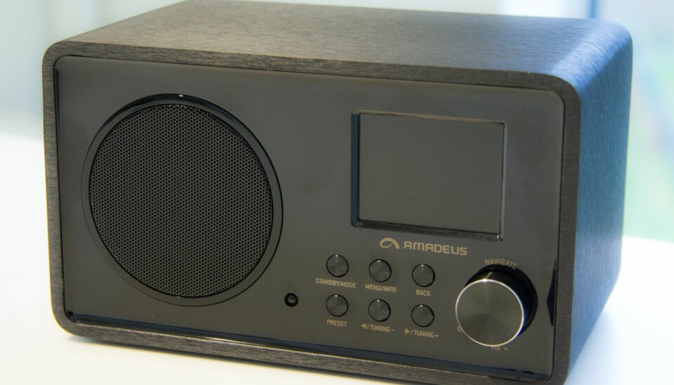 NØYTRAL: Amadeus Internett Radio ser ut
som et dusin andre DAB+/Internett-radioer, men samtidig er det en form folk flest er vant til.