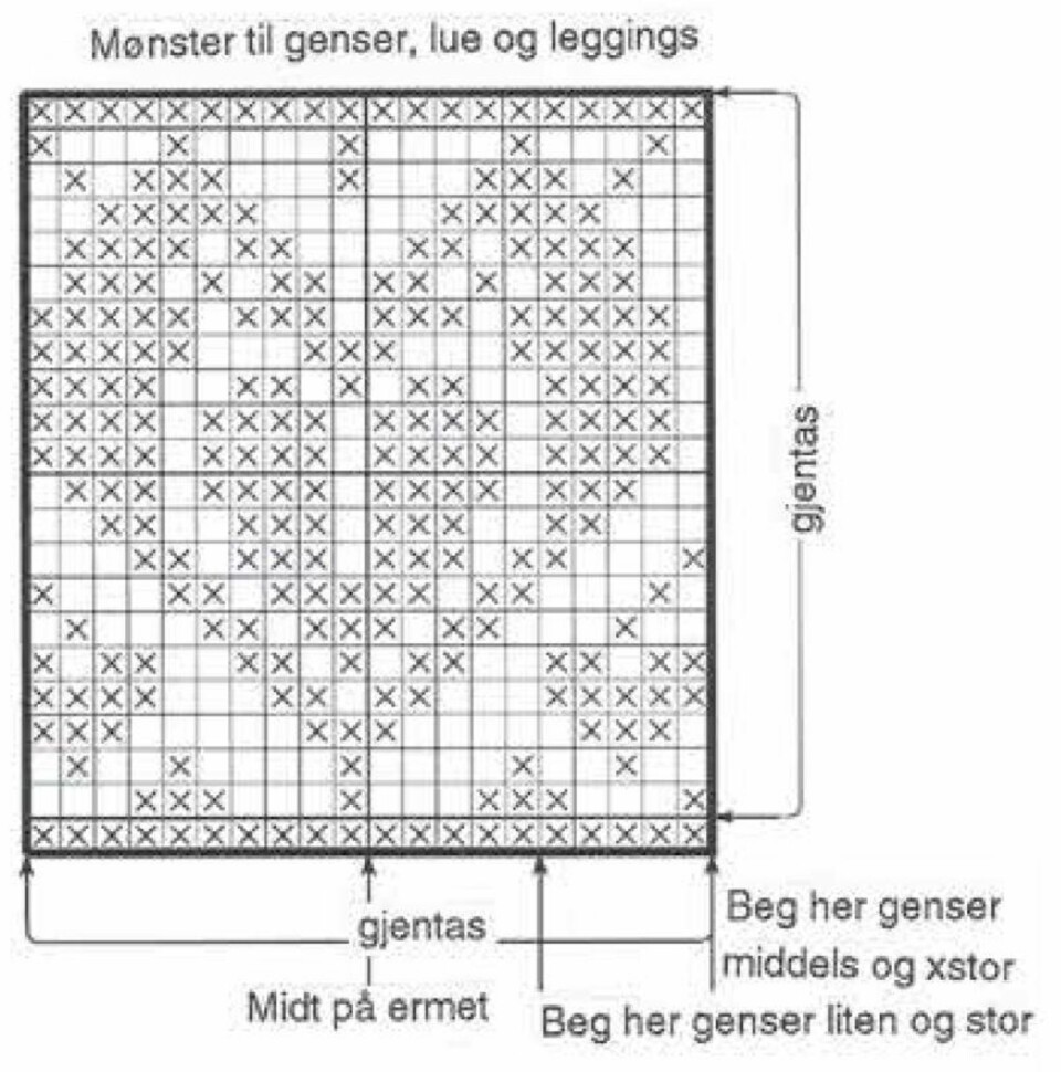 Mønster til varme leggings