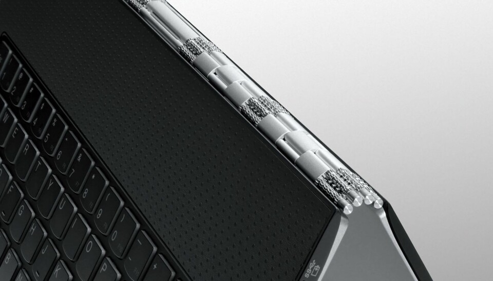 UNIK: Hengselen på Lenovo Yoga Pro 3 er et lite stykke ingeniørkunst.